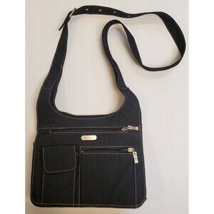 Eddie Bauer Black Travel Crossbody Purse Bag, Adjustable Strap